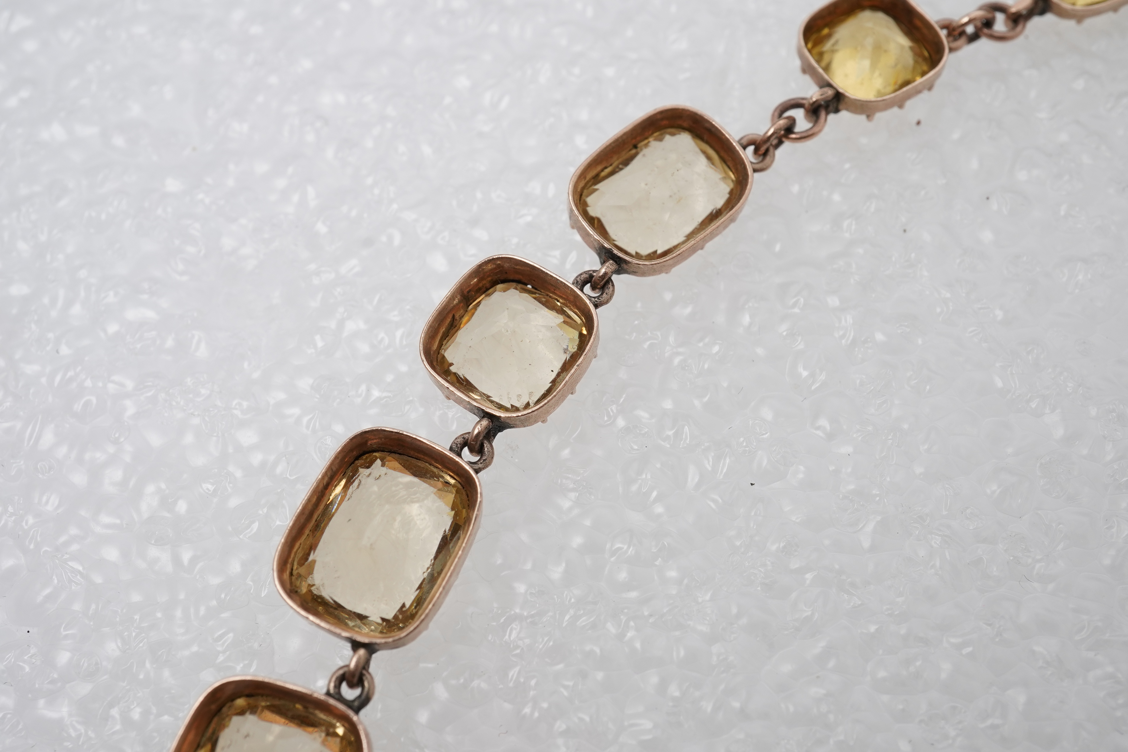 An attractive Victorian paste rivière, mid 19th century